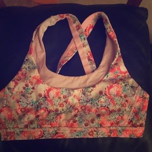 2 lululemon sports bra, one is 10, one is 12